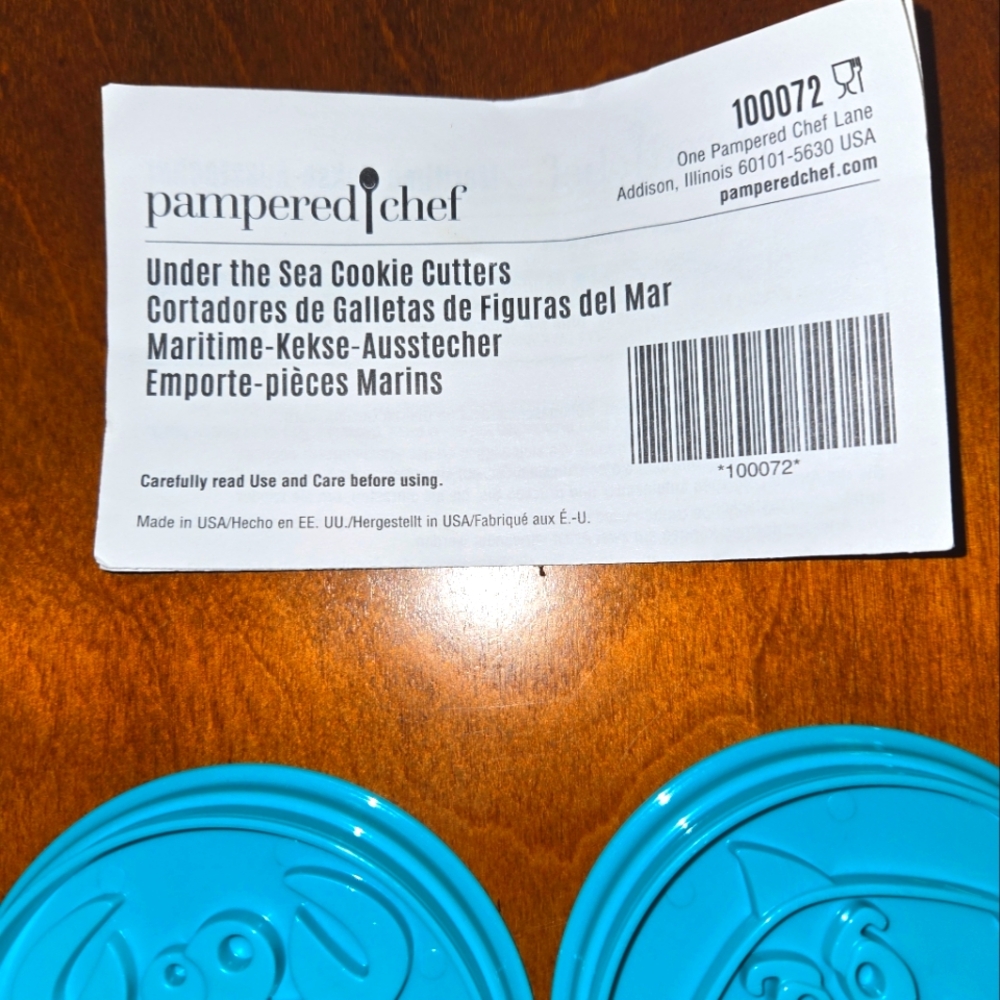 Pampered Chef Under the Sea Cookie Cutters